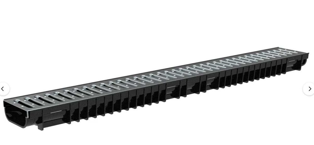 Лоток пластиковый SteePlain DN100 H55 с решеткой