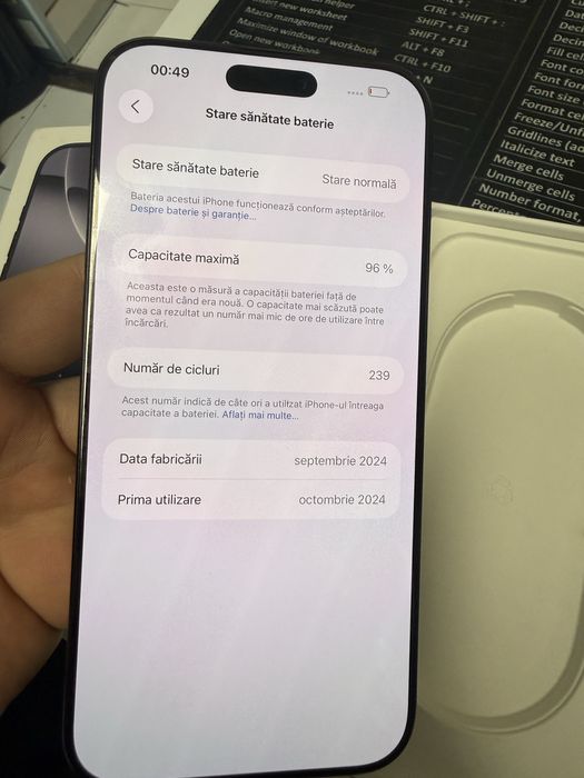 iPhone 16 Pro Max 256GB Baterie 96%