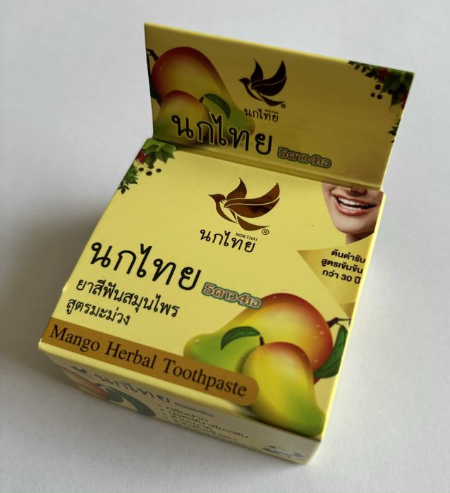 Избелваща паста за зъби с екстракт от манго от Тайланд