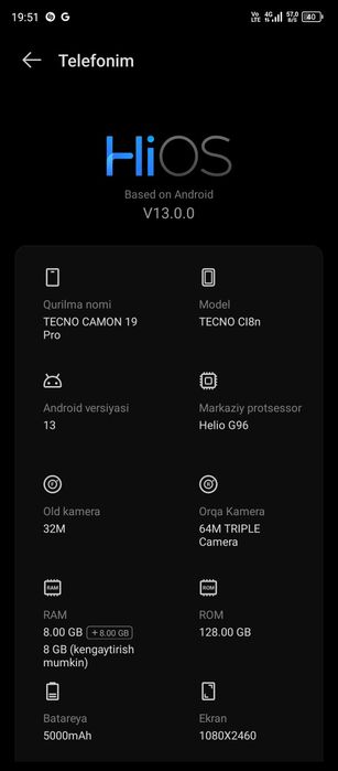 Tecno camon 19pro