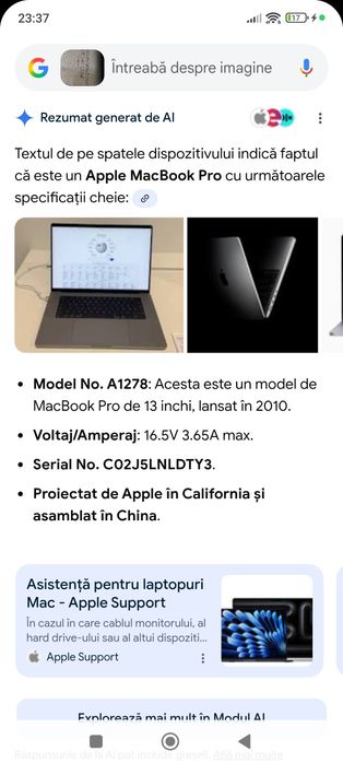 Macbook Pro de 13 inchi