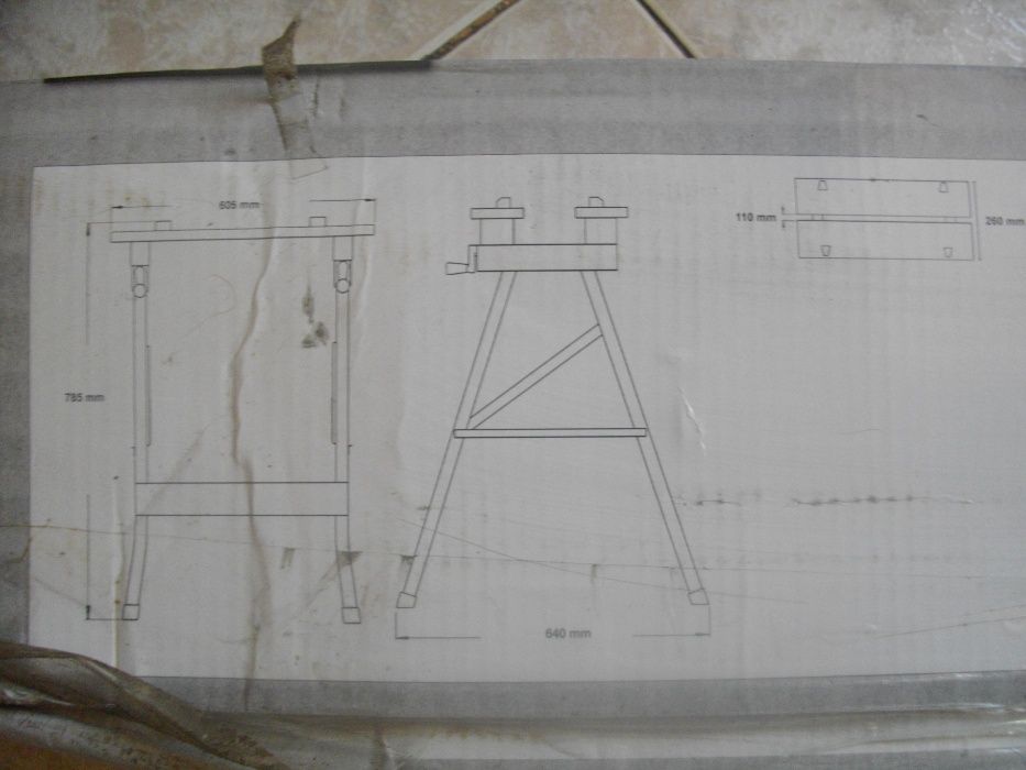 Нова Преносима Работна Маса до 150 кг ОРИГИНАЛНА Немска  Meister Duro
