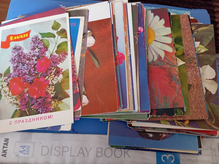 Открытки СССР , одним лотом, цветы