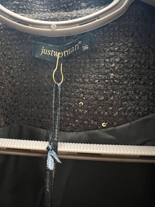 Сет в кафяво с пола и блейзър