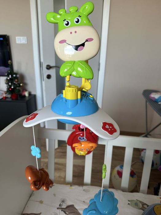 Музикална въртележка за легло с прожектор - Fawn