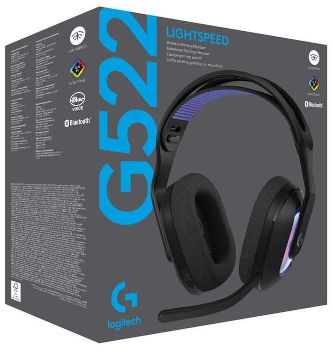 Casti gaming wireless Logitech G522 Lightspeed, wireless/bluetooth ...