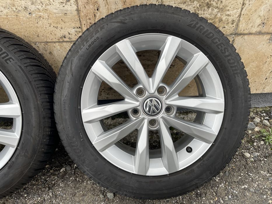 Jante Roti 16 VW Touran Jetta Golf 5 6 7 8 Anvelope iarna 205 55 R16