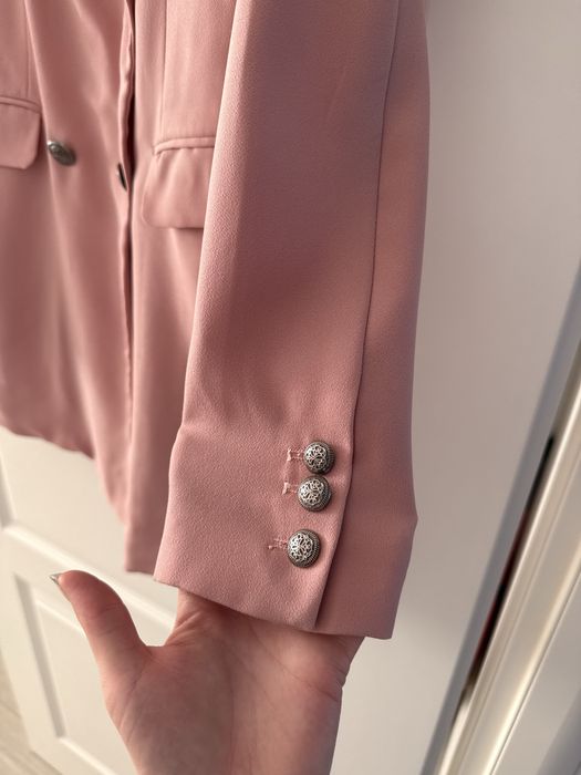 Rochie sacou roz pudra