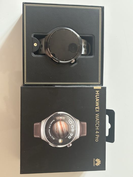 Vând Huawei Watch 4 Pro – Pachet complet + 2 curele (Piele & Silicon)
