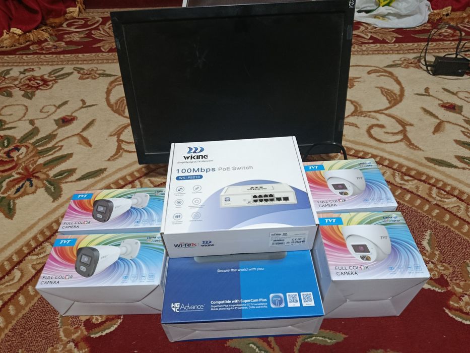 Камера IP 4мп звуковой видеонаблюдение