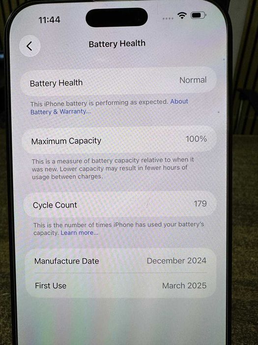 iPhone 16 Pro Max 256GB, 100%