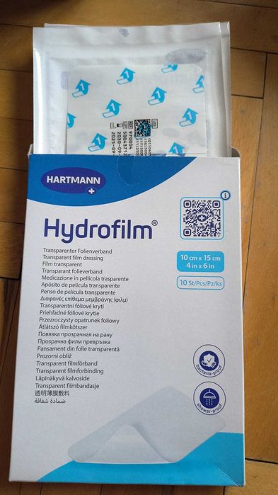 Pansamente Hartmann Hydrofilm 10x15 si HydroTac 6cm rotund, sterile, valabilitate 2030