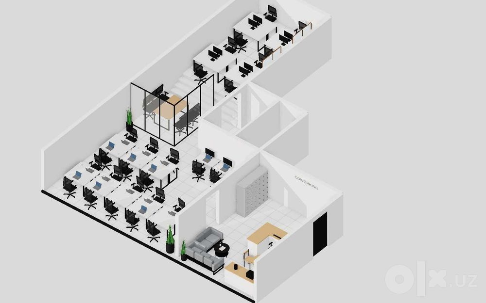 Аренда 1 этажа 180 м², 1 линия, Юнусабад — 2000$