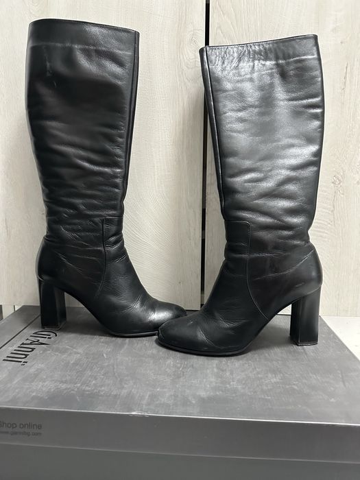 Дамски кожени ботуши GiAnni