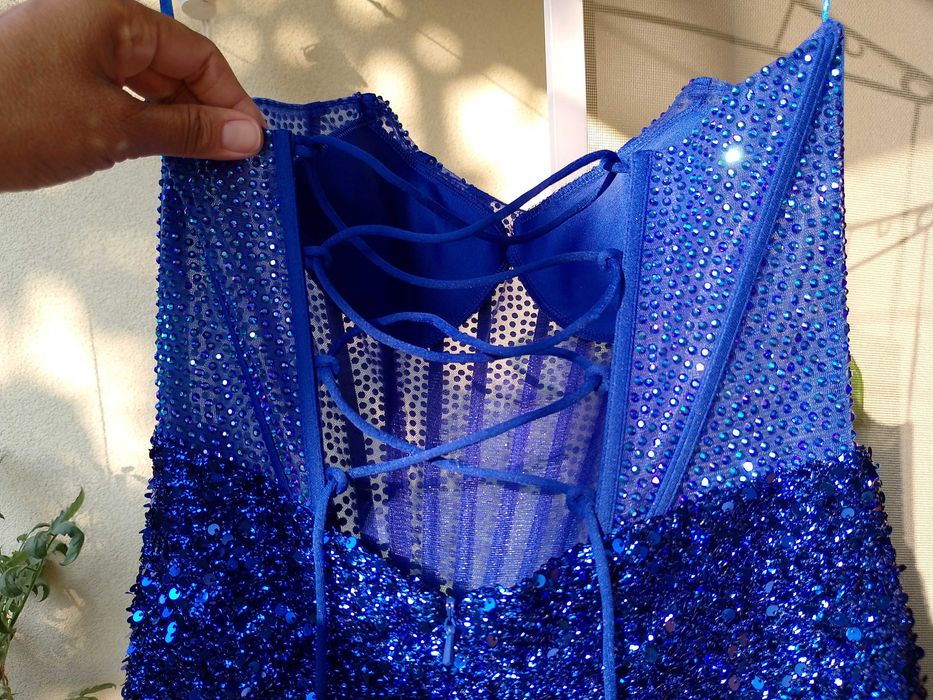 Прекрасна нова рокля - кралско синьо, S номер, 60 лв.