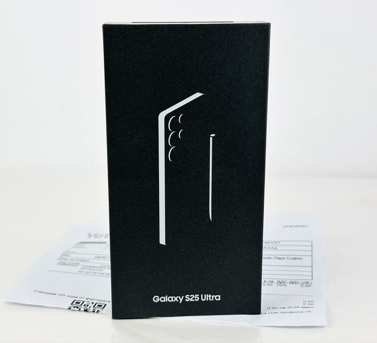НОВ! Samsung Galaxy S25 Ultra 5G 256GB 12RAM Whitesilver 3г. Гаранция!
