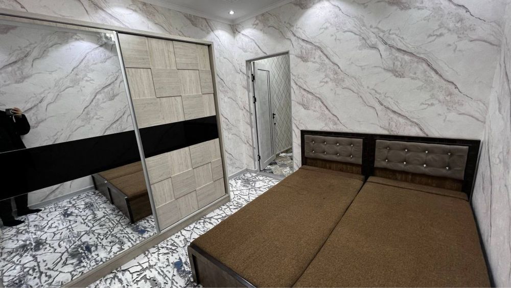 2х комнатная с мебелью и техникой в новостройке возле реки Чирчик!