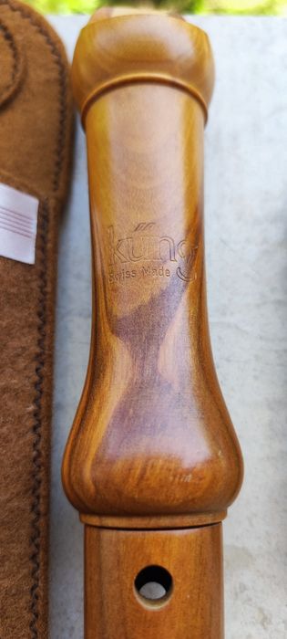 Оригинален швейцарски рекордер (блок флейта) KUNG. Kung SOPRANO. Ново.