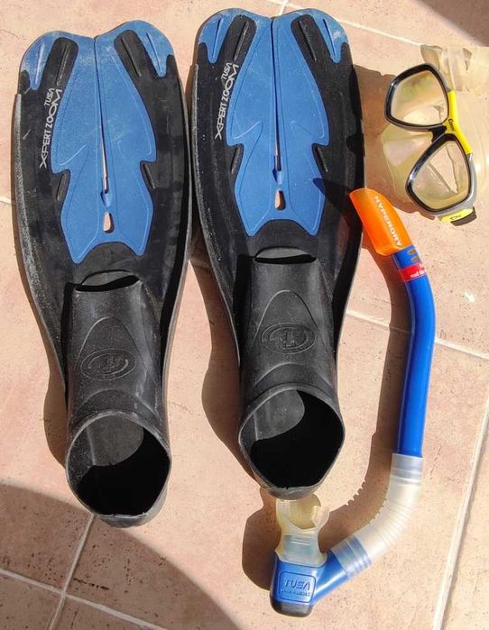 Плавници размер 36-37, Маска, Шнорхел комплект за гмуркане Tusa Cressi