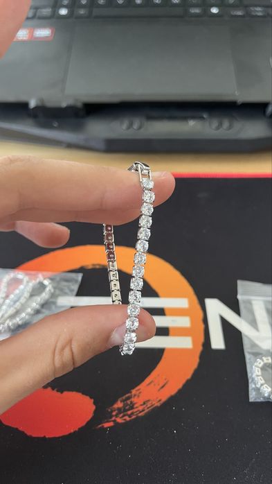 bratara platinum white diamond zircon 17cm