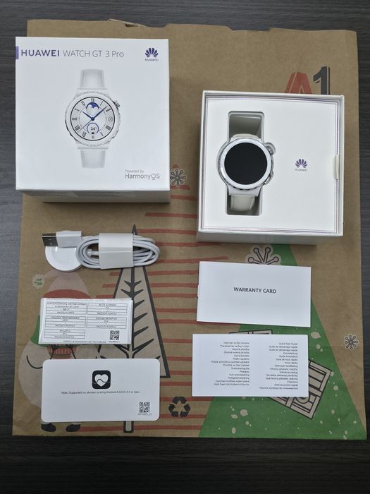 41mm Huawei watch GT 3 Pro | GT3 Гаранция A1 2025 Ceramic White | Бял
