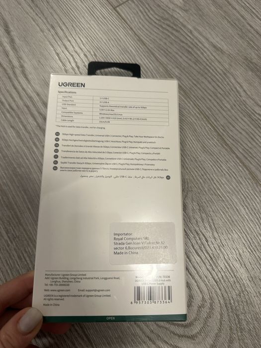 NOU!!! UGREEN USB C to 4 port USB 3.0 HUB