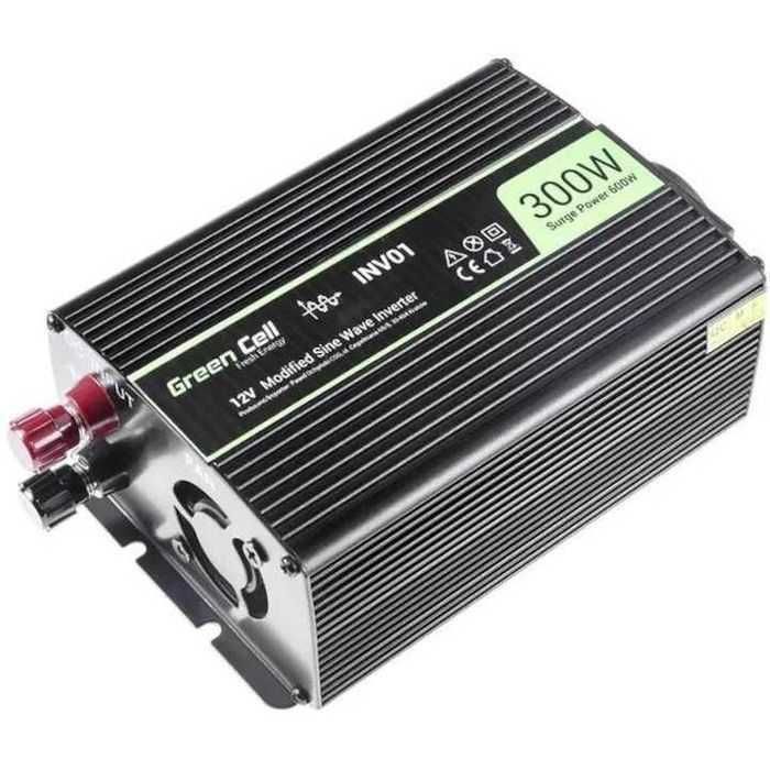 Invertor de tensiune 300W/600W,12V la 230V Volt USB DC AC,Port USB,nou