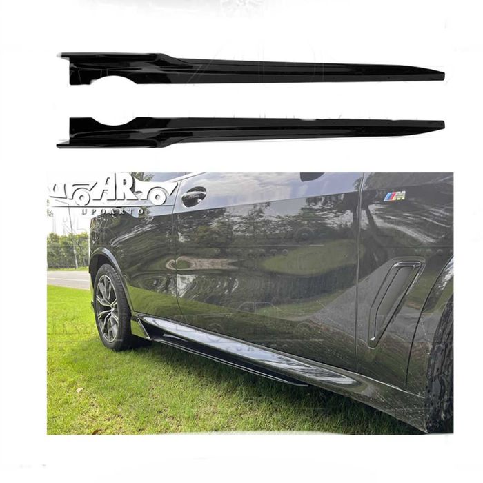 Prelungire praguri laterale BMW X5 G05 2019+, Negru Lucios