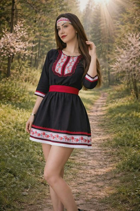 Дамски рокли с народни мотиви
