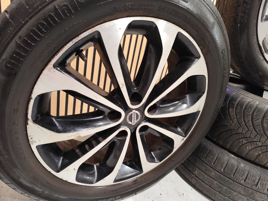 Jante 18 Nissan Qashqai gri plus crom și negru plus crom preț/set