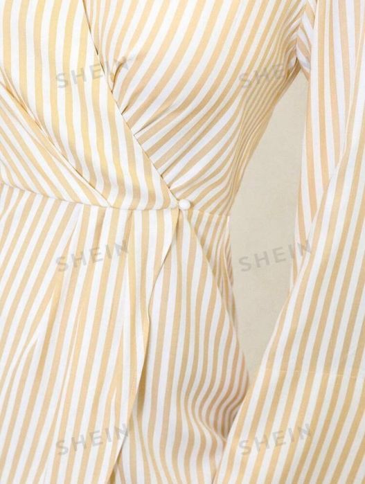 Рокля с дълъг ръкав тип риза