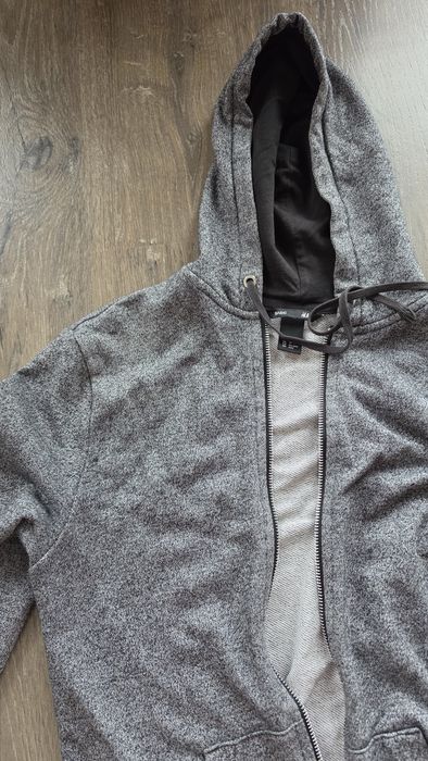 H&M Мъжки Черно-бял Суичър