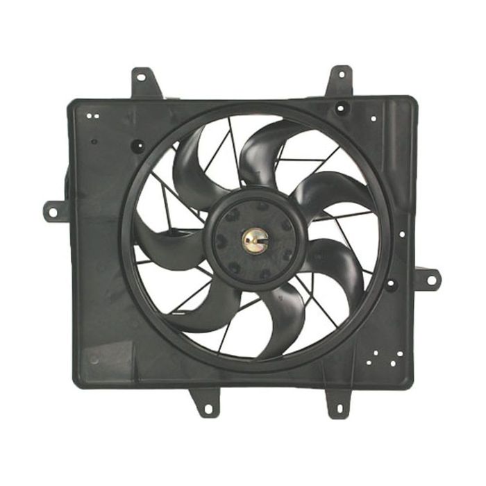 GMV radiator electroventilator Chrysler Pt Cruiser, 2000-2010, Motorizare 1, 6; 2, 0; 2, 4 Benzina, tip climatizare cu AC, dimensiune 170W/420mm, cu 3 pini, plastic, Aftermarket