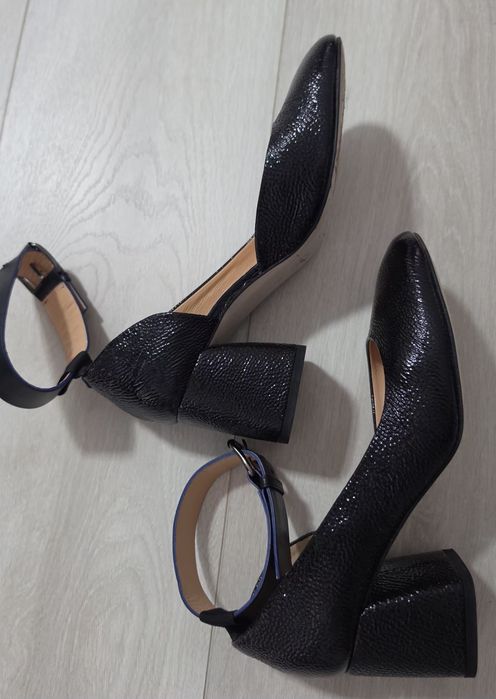 Pantofi Musette piele naturală lăcuită 37