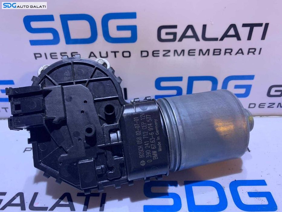 Motoras Ansamblu Brat Brate Stergatoare Parbriz BMW Seria 3 E46 1998 - 2006 Cod 6914577 6763-6914577 0390241712 [L9164]