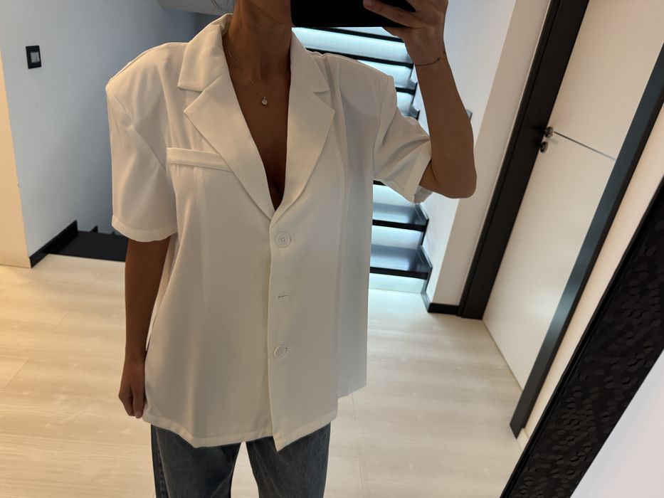 Sacou cu maneca scurta oversized