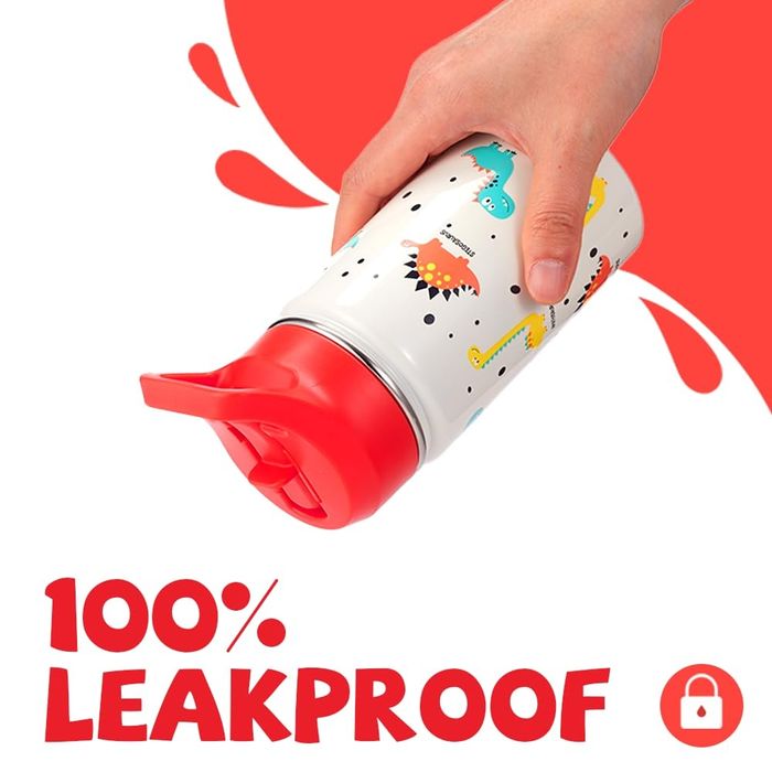 Висококачествена Детска бутилка за вода SANTECO със сламка 500мл