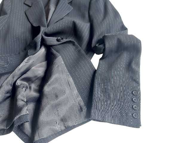 Sacou negru elegant cu dungi albastre mărimea M-L / Office casual