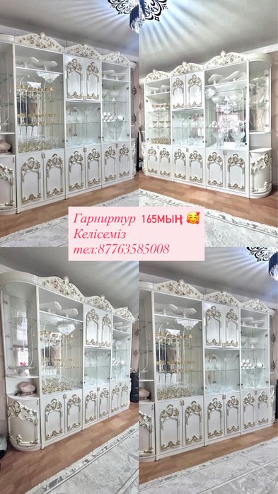 Гарниртур ,стол орындығымен , кілем ,телевизор