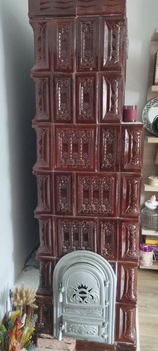 Soba șemineu de teracota