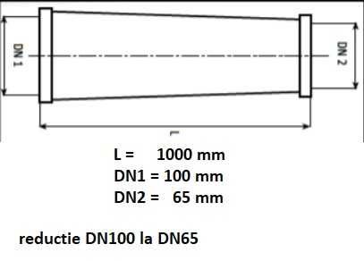 Reductie pompa de beton DN125 / DN100 /DN80/ DN65