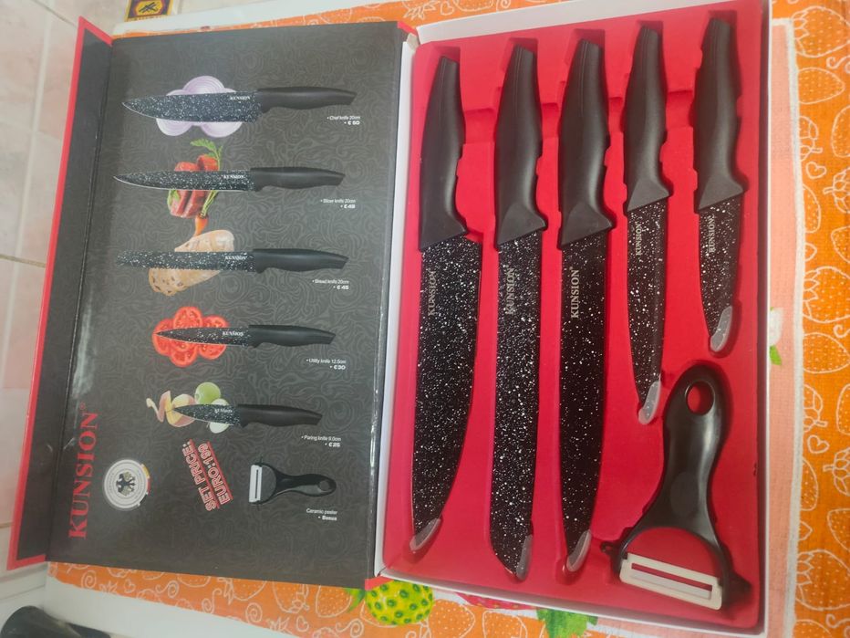 Продам набор ножей с магнитным креплением для ножей цена 12000 тнг