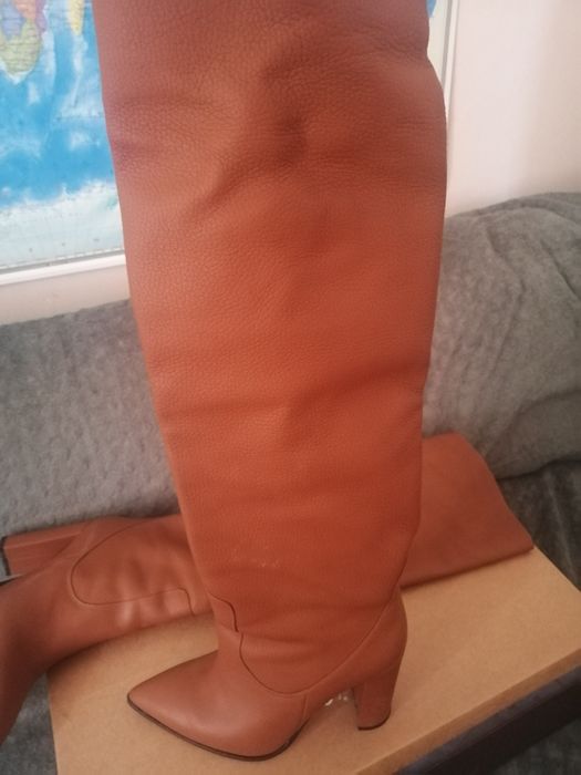 Обувь, сапоги кожаные