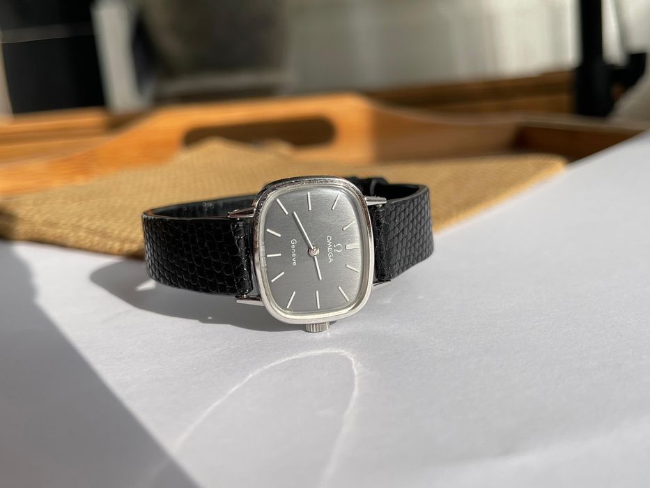 Omega Lady - Mecanic - placat aur alb 18k - impecabil