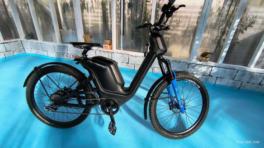 Vând e-bike NIU AERO – Full Suspension, motor 250W, baterie nouă celule LG MH1 (48V, 19.2Ah)