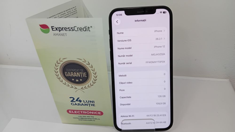 Iphone 12 128Gb (AG20 Dancu b 74714) Garanție 2 ani
