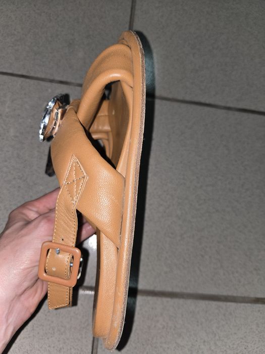 Șlapi sandale piele naturala dama