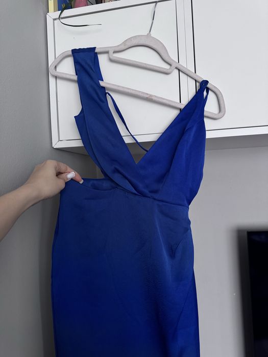 Дълга официална рокля в кралско синьо ASOS