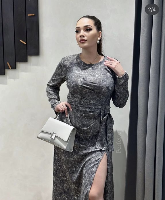 Платье длинное плюс сайз