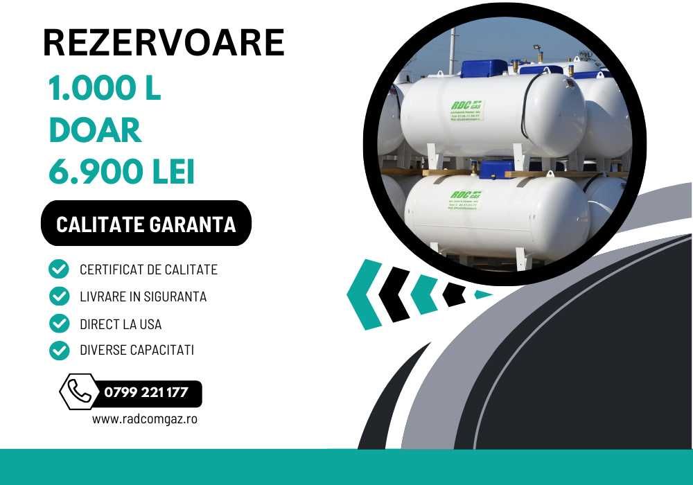 Bazin GPL Propan 1000 Litrii | 1750 L | 3000 L - Calitate Superioara
